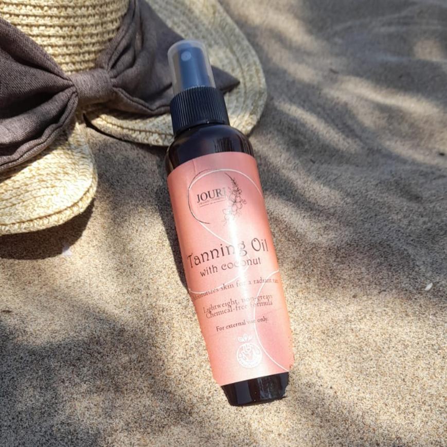 tanning oil